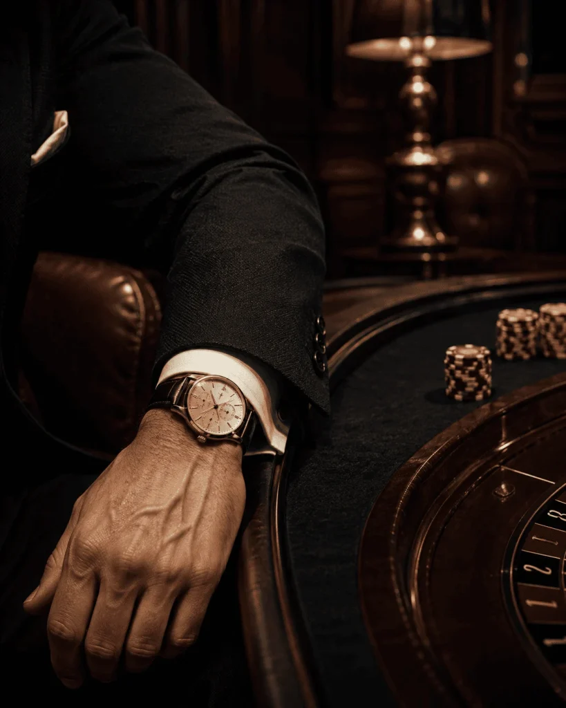 Dettaglio elegante di una serata al tavolo da gioco